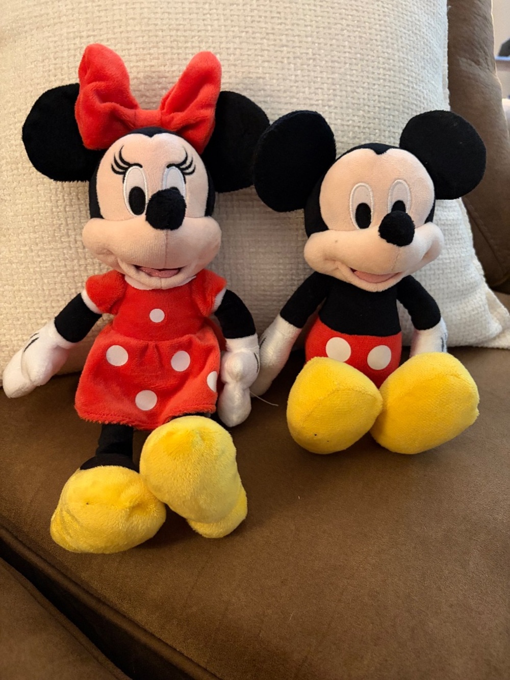 Disney Mickey and Minnie Mouse plushies